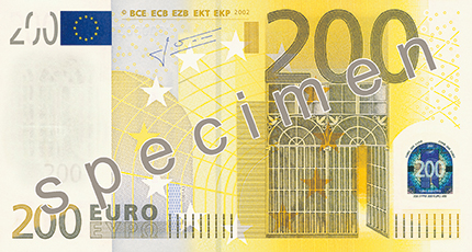 200 euro specimen
